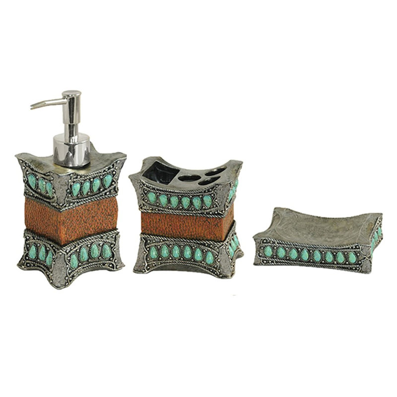 East Urban Home 3 Piece Bathroom Accessory Set & Reviews | Wayfair